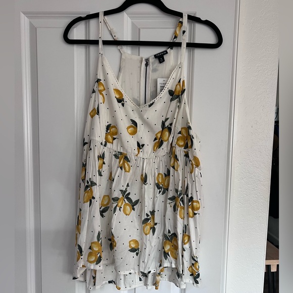 Torrid Peplum Stretch Lace Lemon Cami - Picture 2 of 6